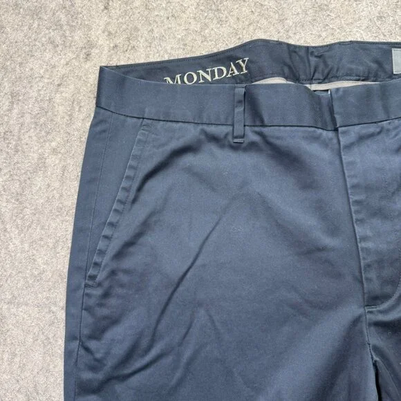 Bonobos Monday Weekday Warrior Pants Men 34 x 31* Blue Slim Fit 20724 Tapered - Picture 4 of 16